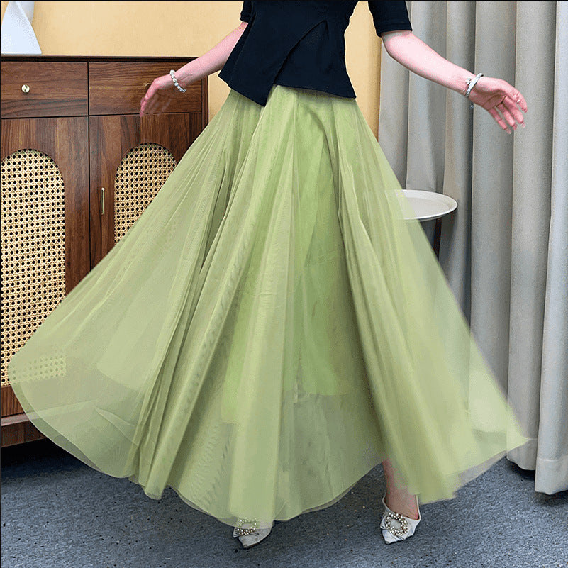 New High-end Mesh Skirt For Spring And Autumn