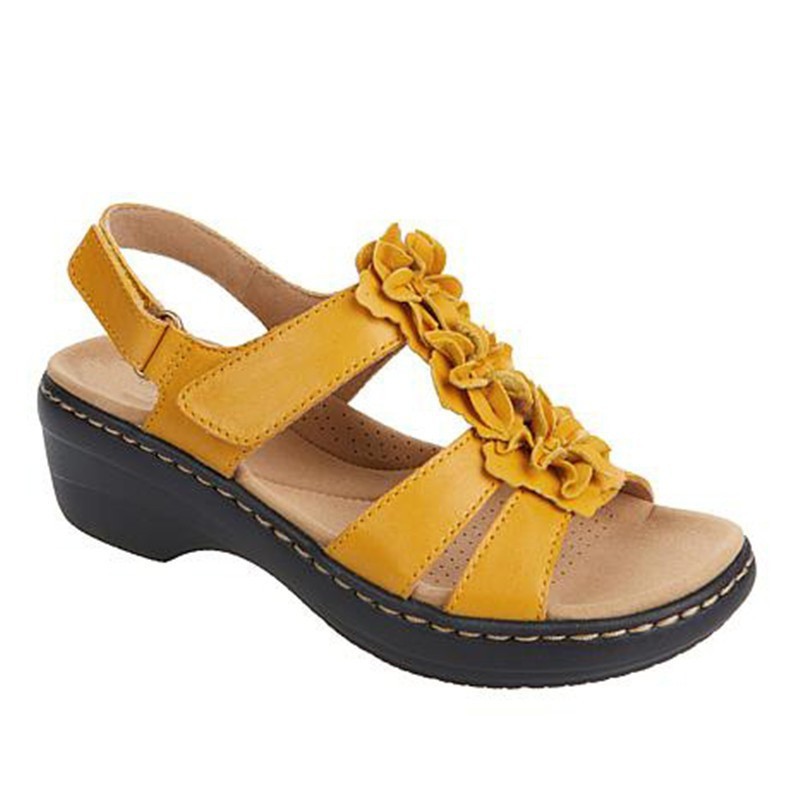 Fish Toe Sandals With Hollow Wedges