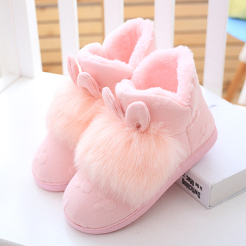 Winter High-Top Confinement Shoes Thick-Soled Large Size Plus Velvet