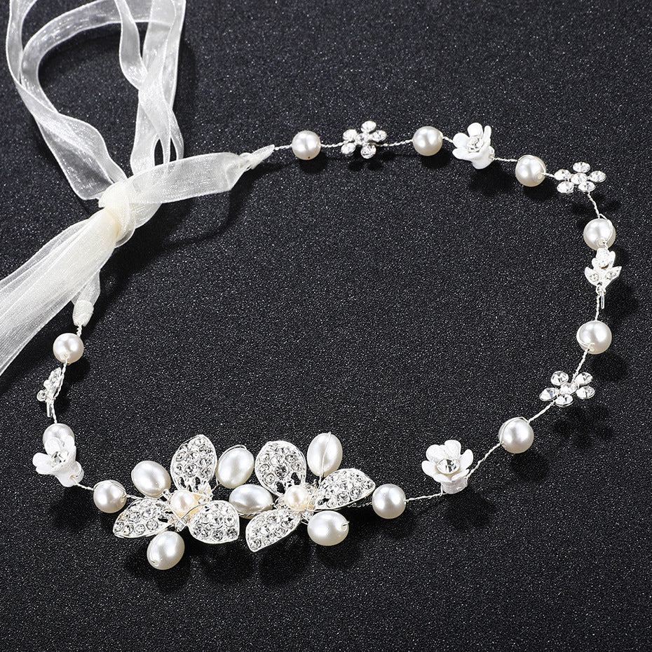 Creative handmade pearl headband