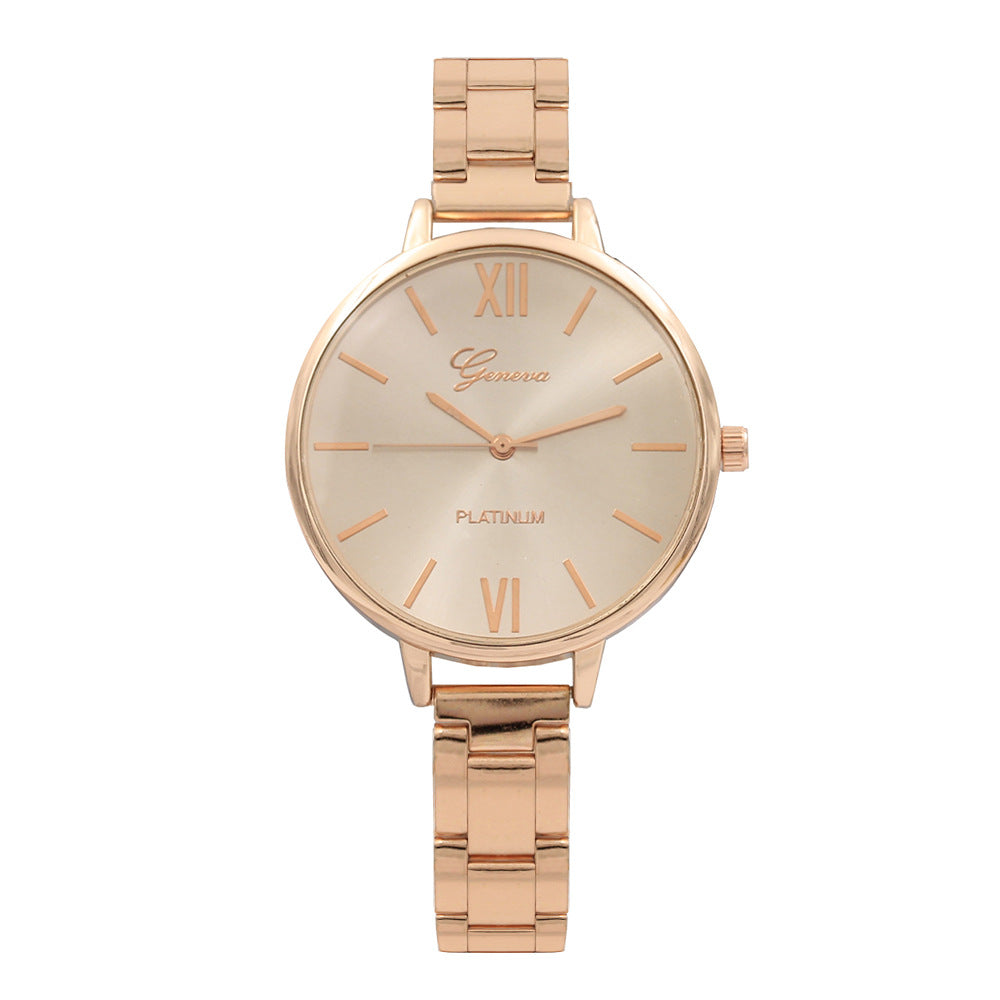 nail steel belt ladies watch 12 head