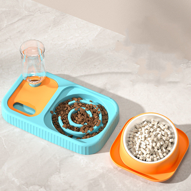Anti Overturning Automatic Drinking Water Cat And Dog Food Bowl