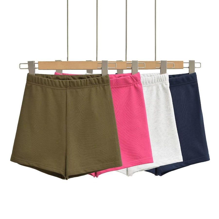 Stretch Hot Shorts Sports Casual Solid Color Shorts Women's Summer