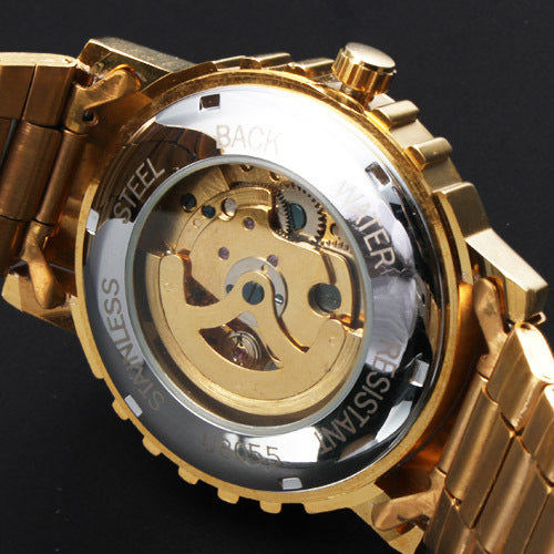 Full Automatic Winner Men's Automatic Mechanical Table, Men's Automatic Mechanical Watch Steel Strip