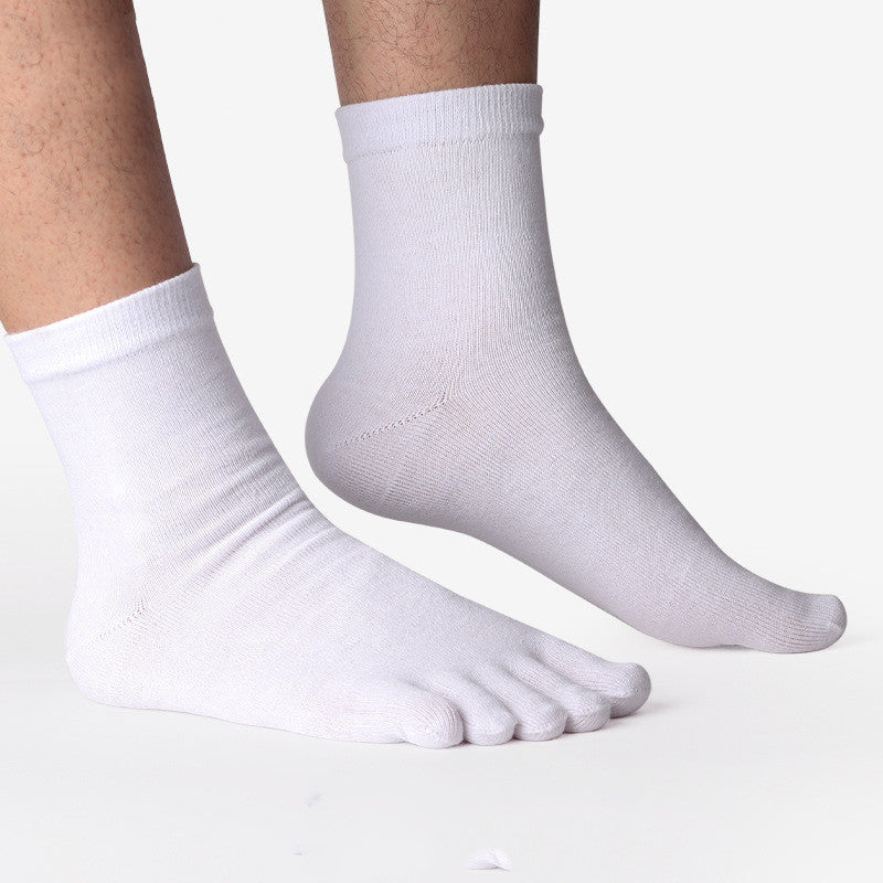 Pure Cotton Men's Thin Deodorant Short Toe Socks