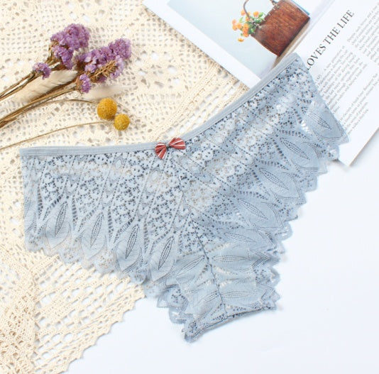 Lace Bow Knot Crossover Women's Briefs