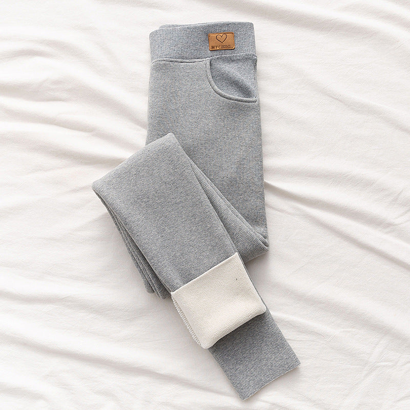Women Leggings High Waist Pockets To Keep Warm