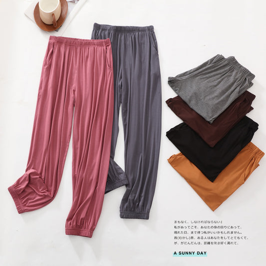 Modal Sports Pants Female Summer Thin Loose