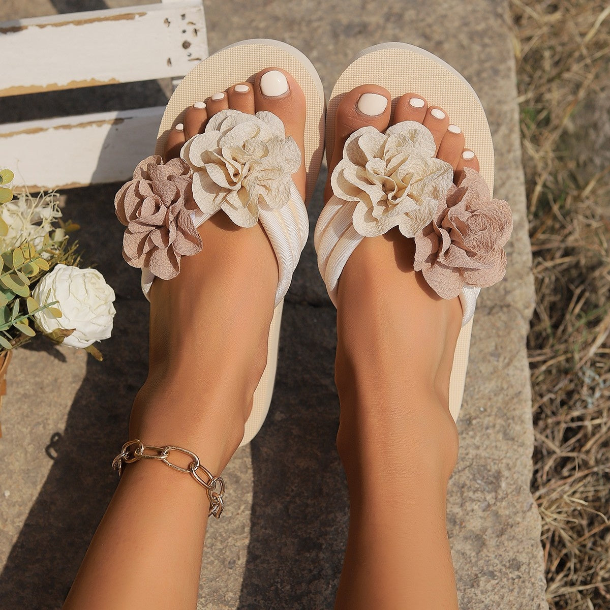 Women's Beach Sandals Sponge Cake Slipper