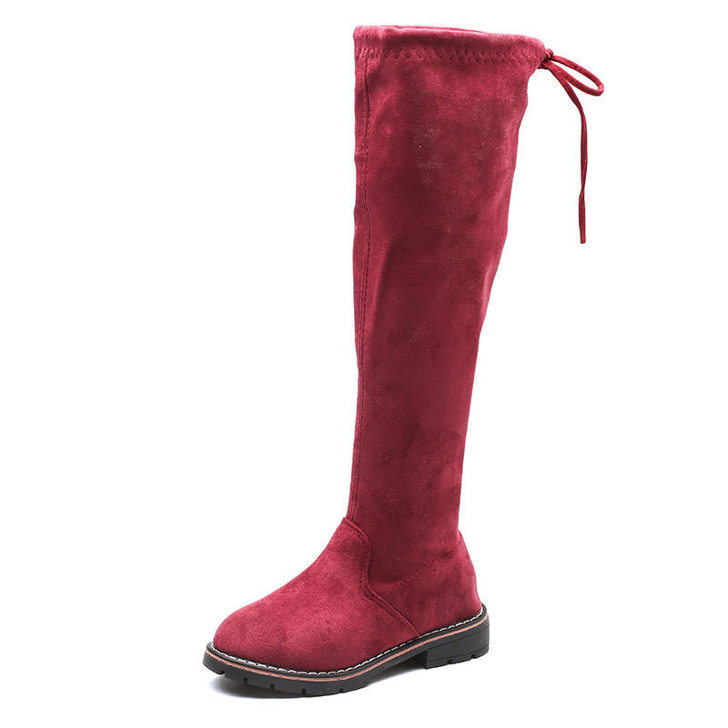Women's And Girls' Velvet Boots