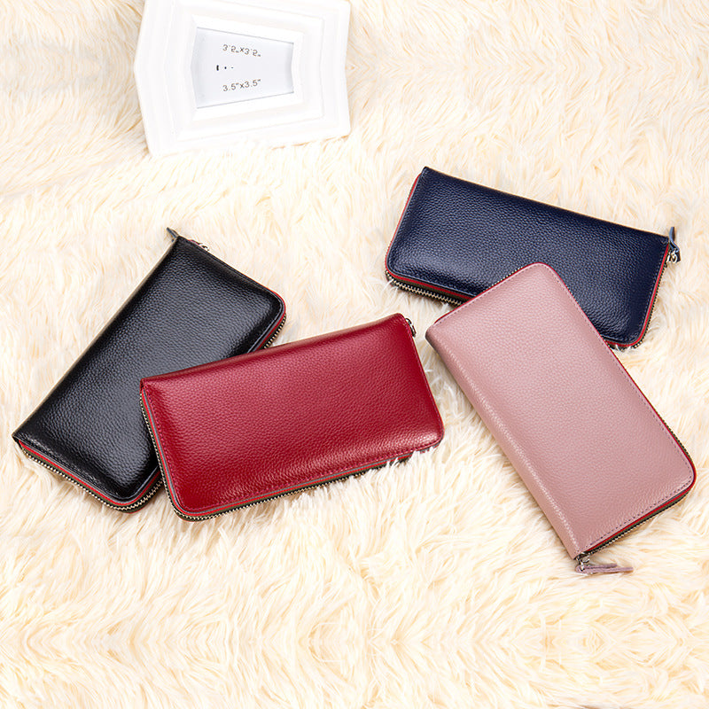 Leather casual wallet