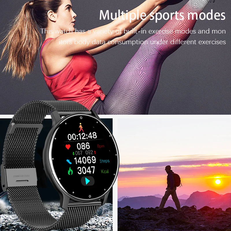 Smart Watch Men Women Full Touch Screen Sport Fitness Watch Man IP67 Waterproof Bluetooth Call for Android IOS Smartwatches
