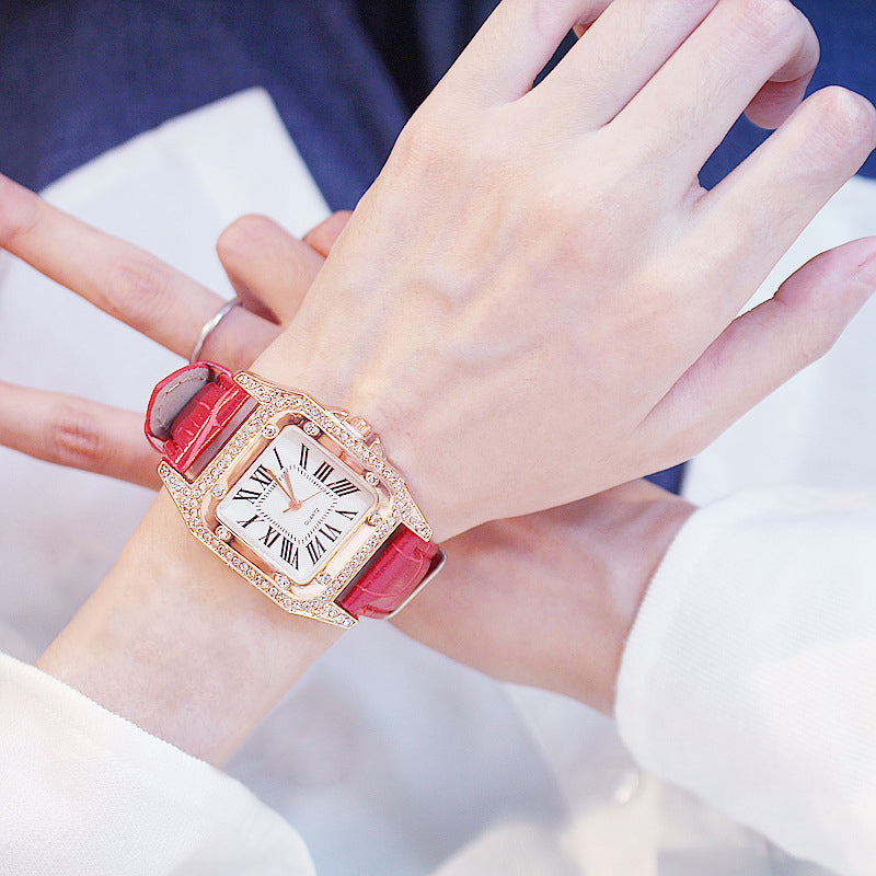 Diamond Watch Female Watch Student Fashion Trend Casual Couple Watch