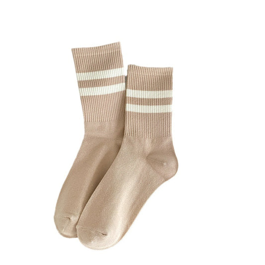 Two Bars Stripes Women's Mid-calf Socks