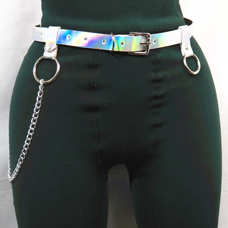 European and American joker punk style concave waist chain