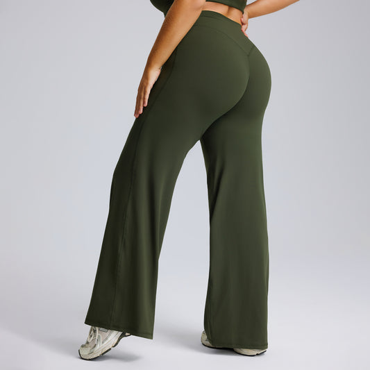 Plus-size Straight-leg Yoga Pants From Europe And The US
