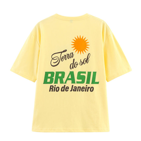 European And American Style Summer American Letter Printing T-shirt