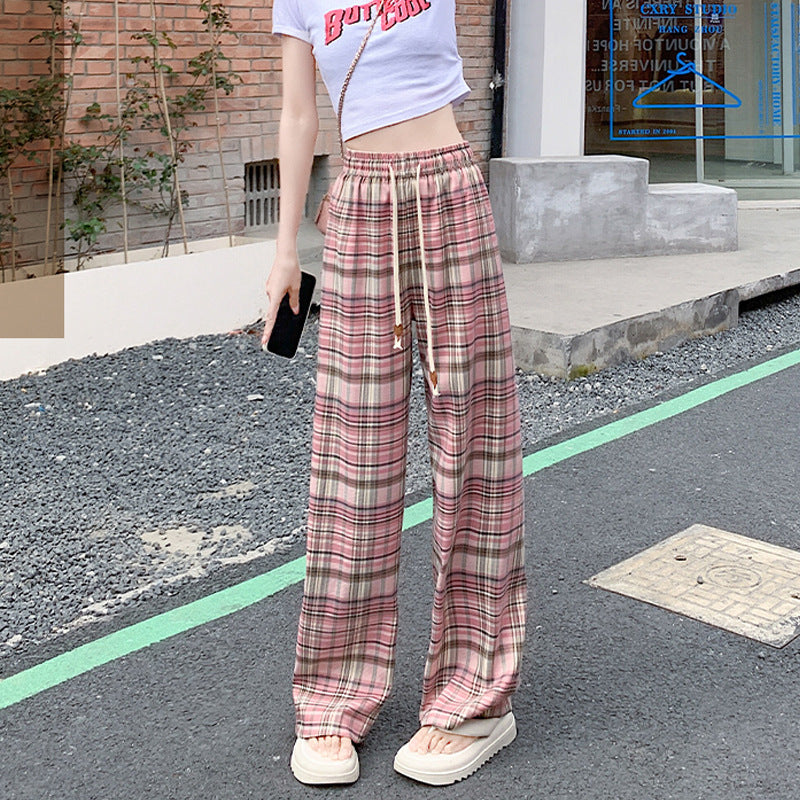 Retro Loose Drooping Straight Wide-leg Pants