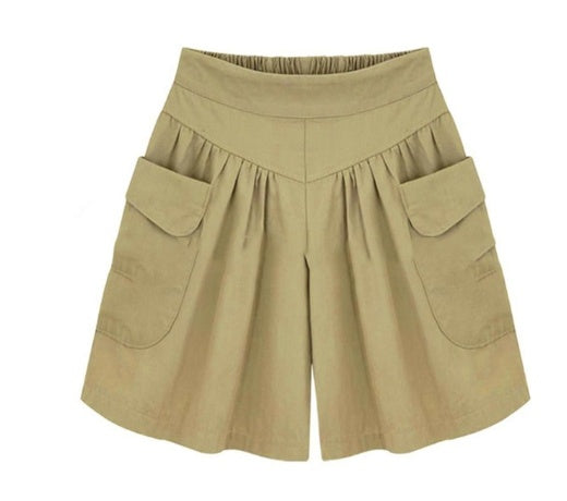 Plus gødnings XL kvinders fedt mm løse shorts sommer afslappet elastisk talje brede ben var tynde hotpants