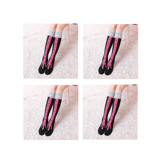 Day department school wind scheming thin medium socks lady over knee chicken feet socks creative thin leg socks pile socks pile socks long