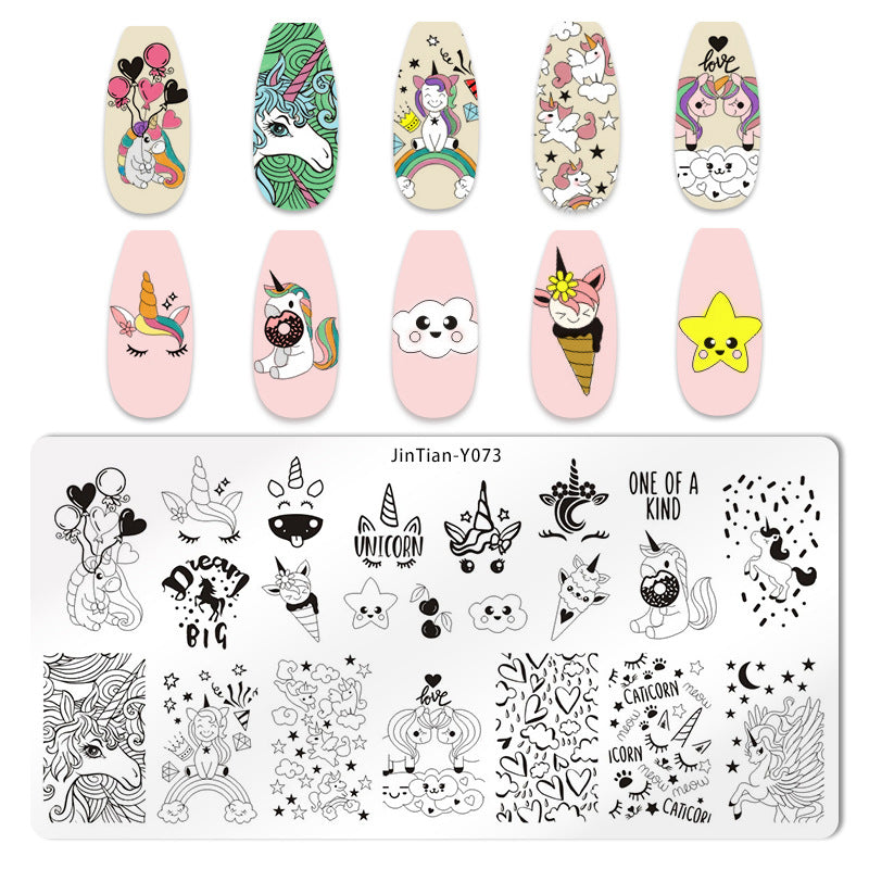 Japanese Nail Print Steel Plate