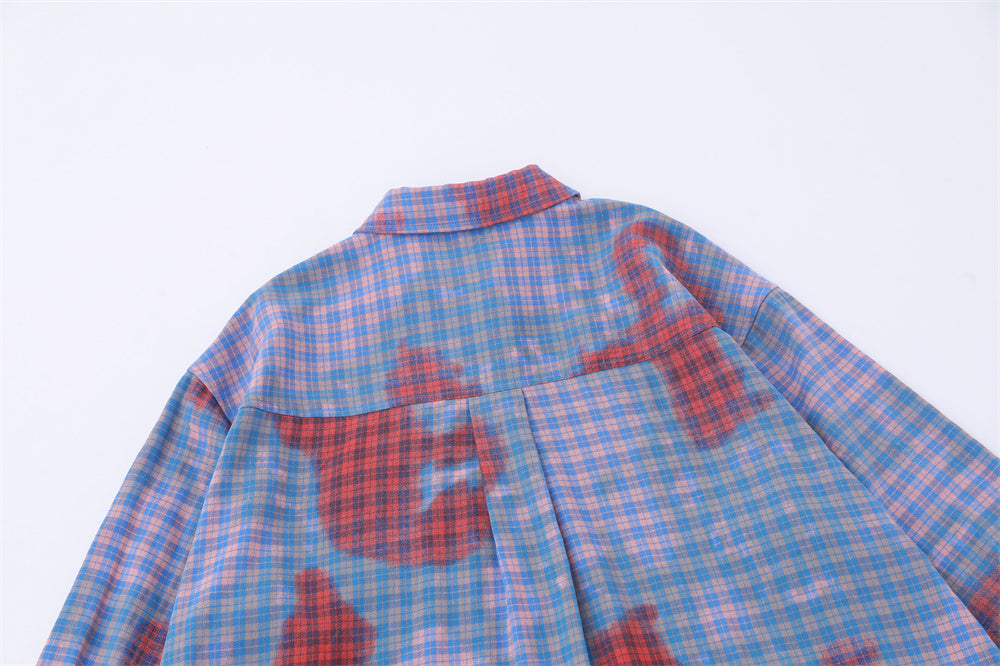 Loose Casual Pocket Design Spring And Autumn Shirt Outer Wear