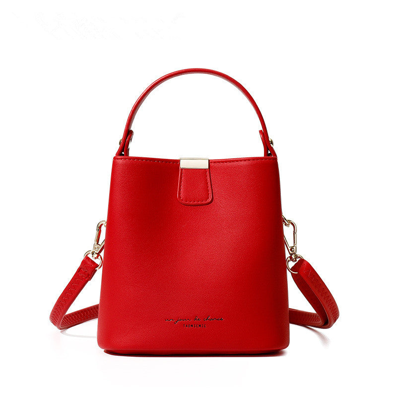 Trendy messenger fashion ladies one-shoulder bucket bag