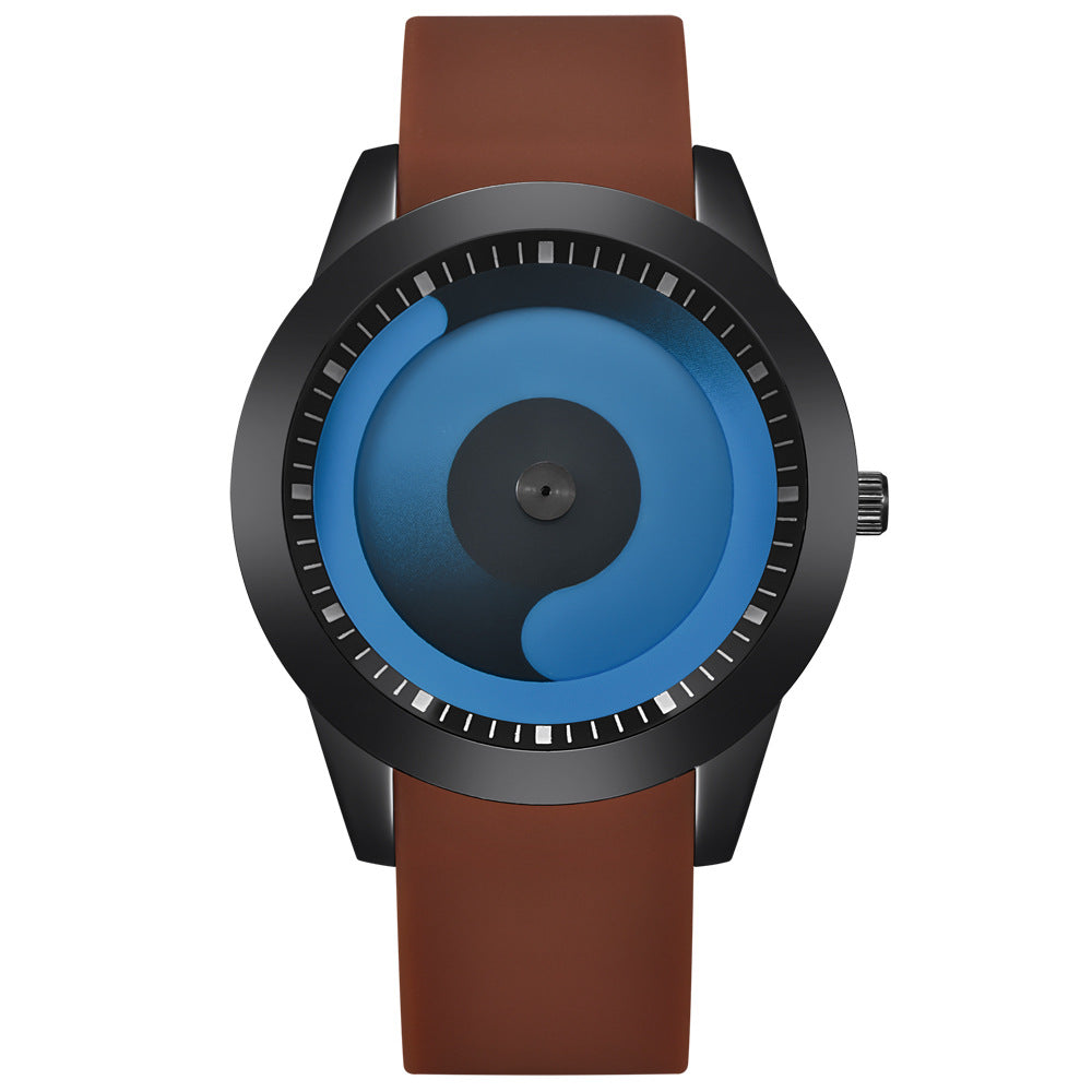 Second Dial Rubber Strap Quartz Watch