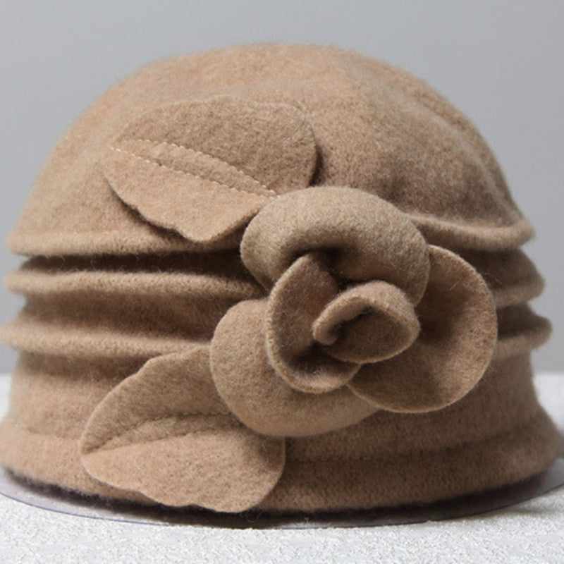 Women's Fashion Solid Color Woolen Hat