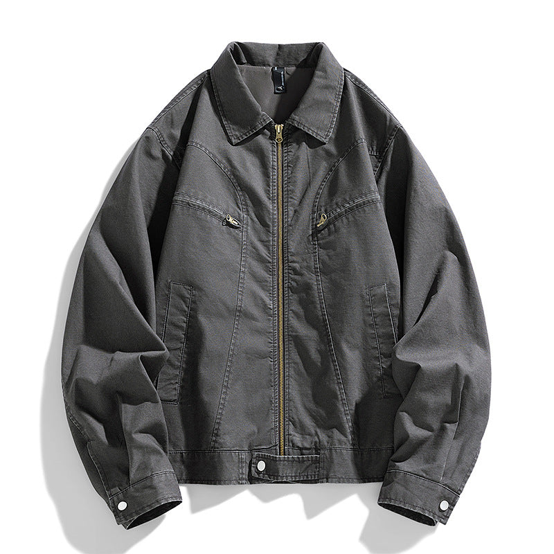 Fashion Casual Handsome Men's Pure Cotton Coat