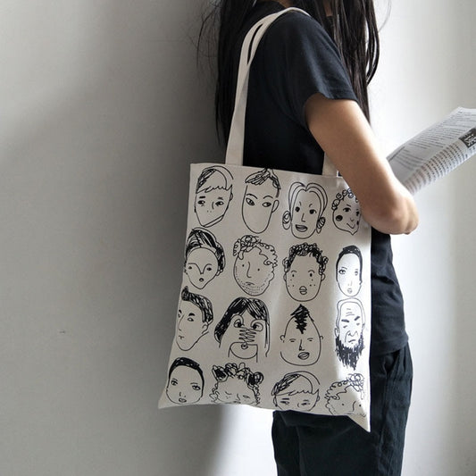 Canvas bag with original illustration