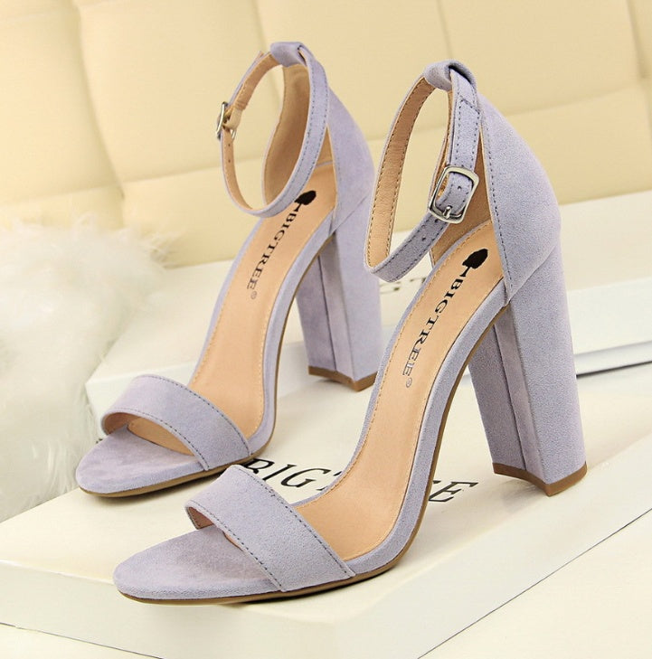Thick with a word with sandals
