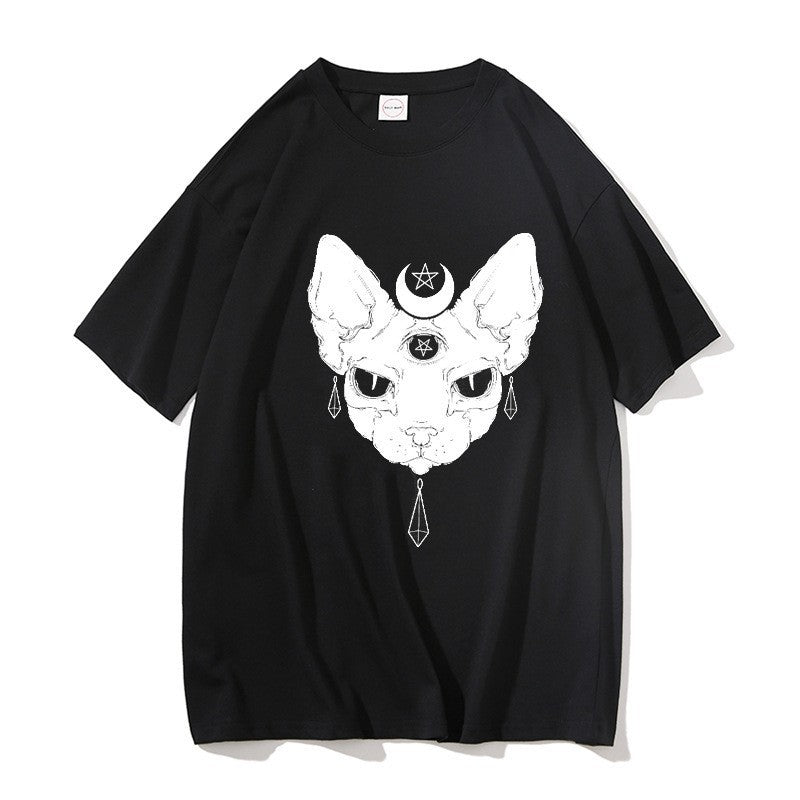 Printed Women's T-shirt Casual Short Sleeve Cool Girl Top
