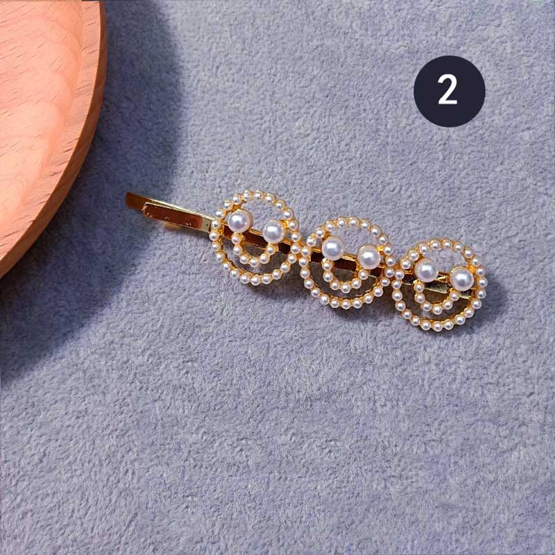 Simple Pearl Hairpin Headdress