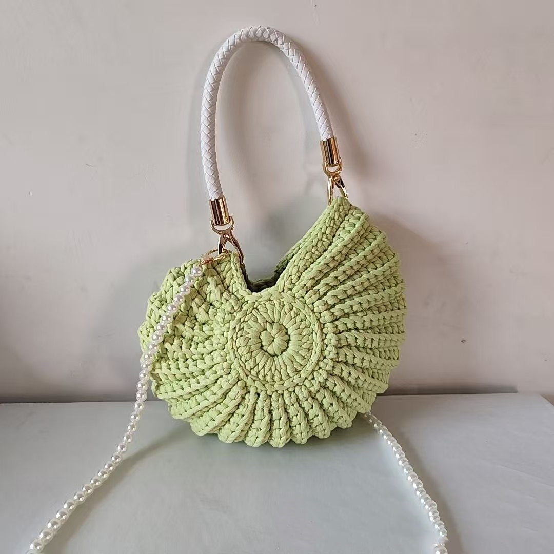 New Handmade Woven Pearl Chain Candy Color Fashion