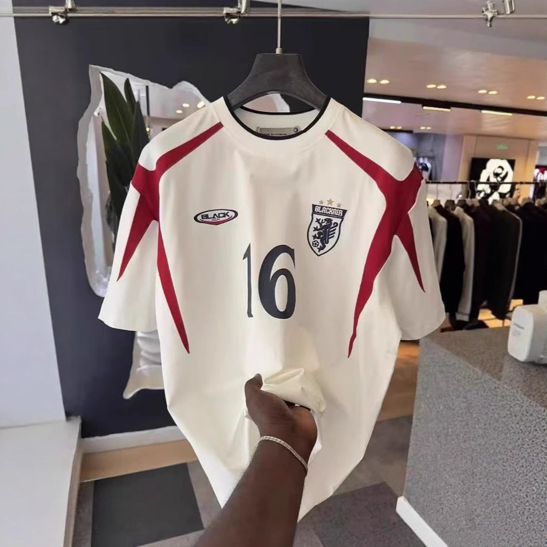 American Street Retro Minority Design Advanced Sense Soccer Uniform Short Sleeve
