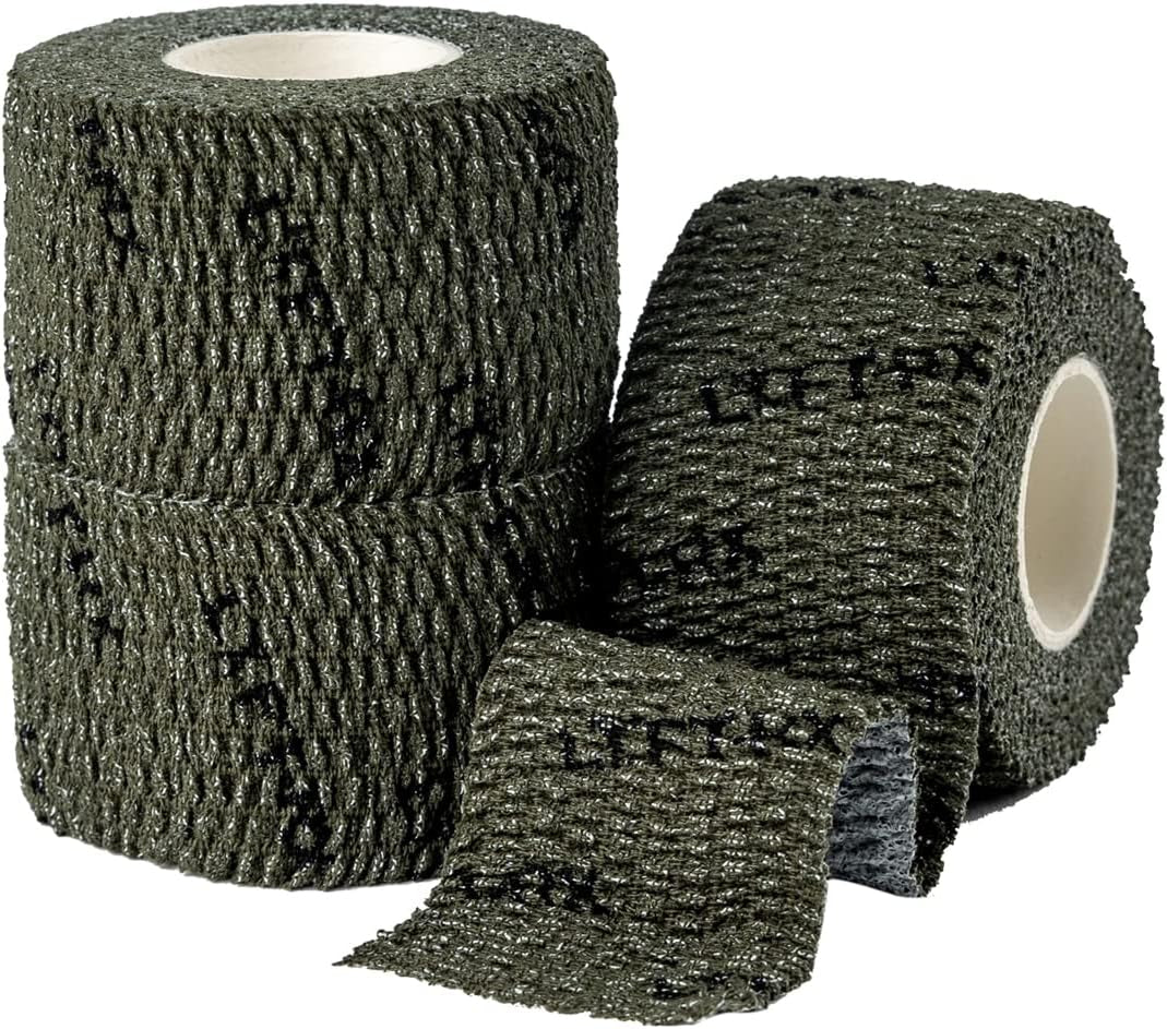 Weightlifting Hook Grip Tape W/Premium Adhesive for Olympic Weight Lift, Cross Fitness, Lifting, Stretch Athletic Finger Wrap, Protects Thumb Fingers Hand, Enhances Grip