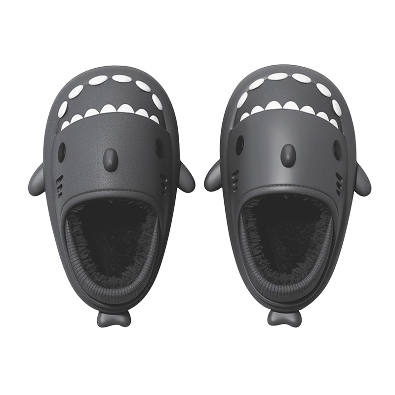 Waterproof Gradient Shark Cotton Slipper