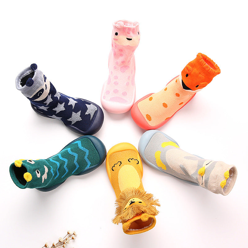 Cartoon Male And Female Baby Toddler Socks Non-slip