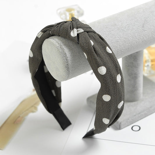 Creative bowknot fabric stripe ladies headband