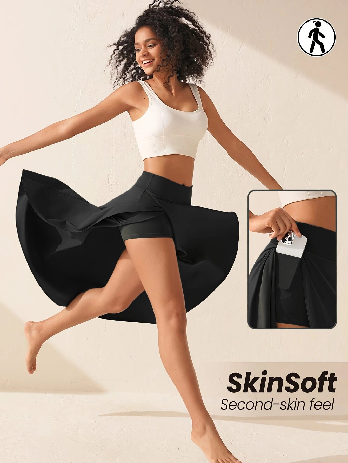 Elegant Flowing Solid-Colored Midi Skirt With Ruffle Trim