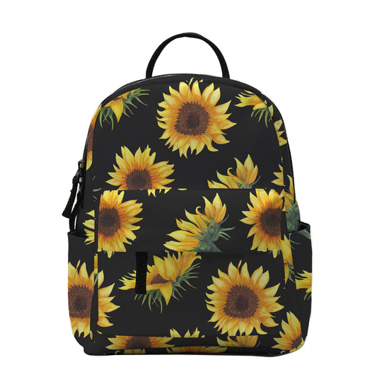 Sunflower Women's Backpack HD Waterproof Printing Mini Schoolbag