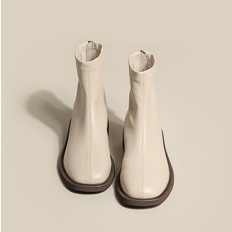 Women's Autumn And Winter Mid Tube Martin Boots