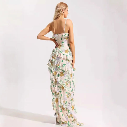 Fashionable Chiffon Ethereal Long Dress With An Elegant Vibe