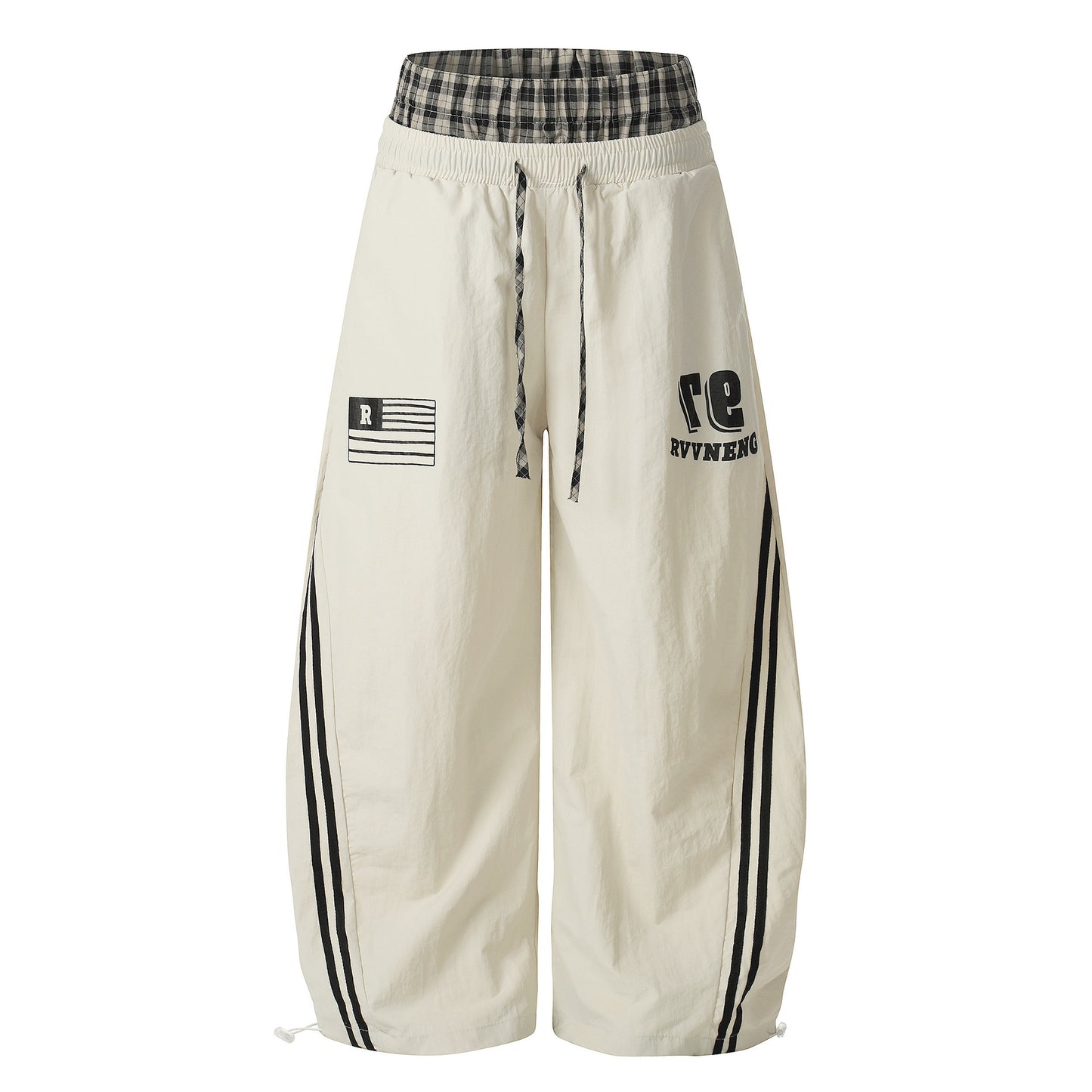 Street-style Casual Jogger Pants With A Logo-print Side Stripe