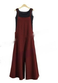 Women's Loose Slimming Casual Minimalist Jumpsuit With Straps