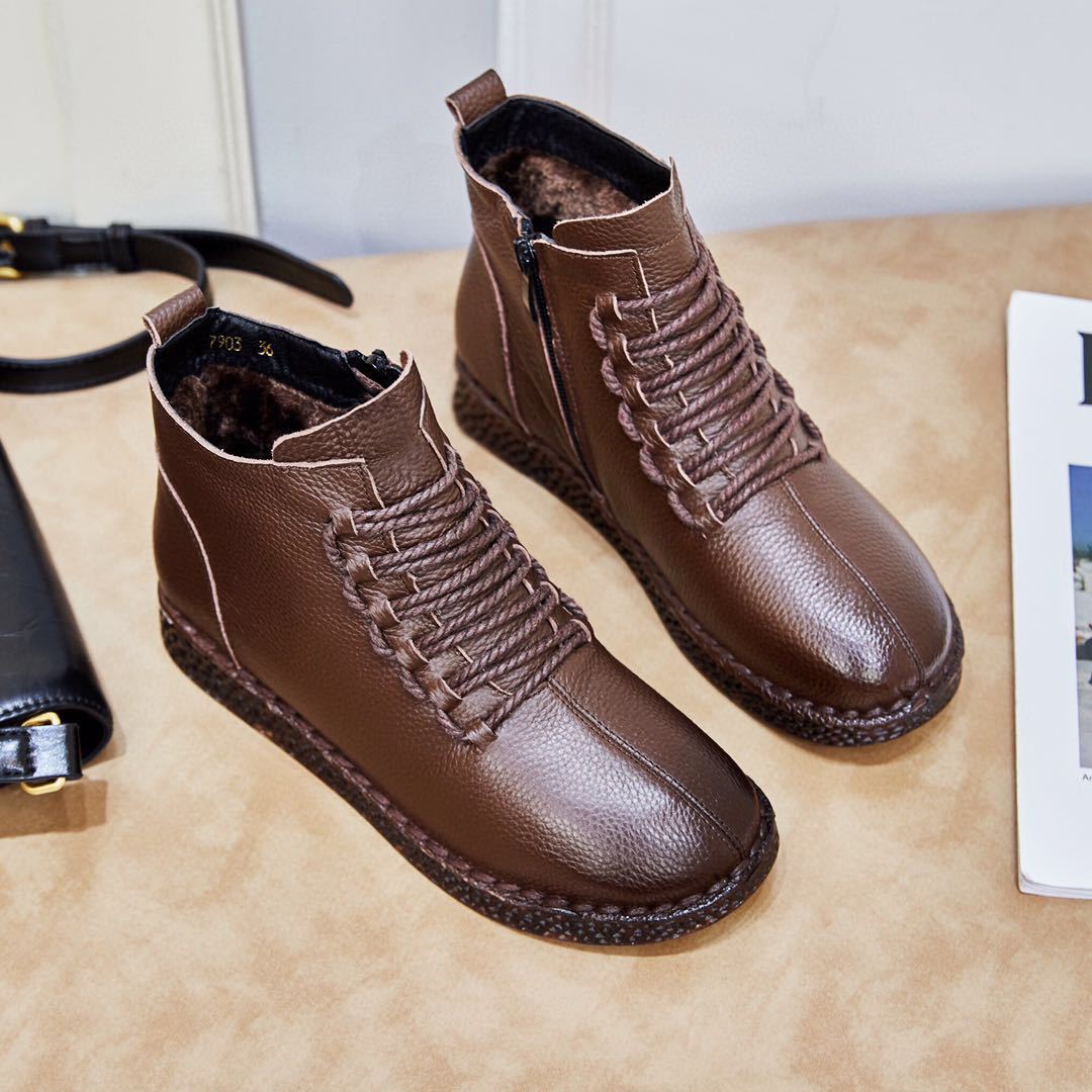 Fashion Warm Thick Woolen Women's Boots