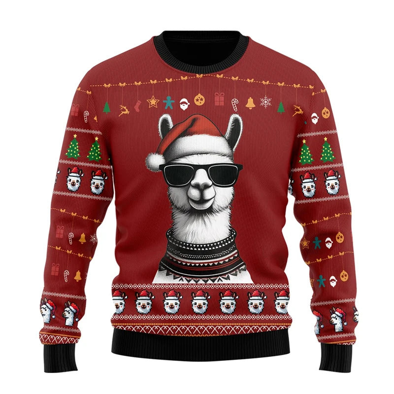 Men's Casual Long-sleeve Christmas Chunky Knit Sweater