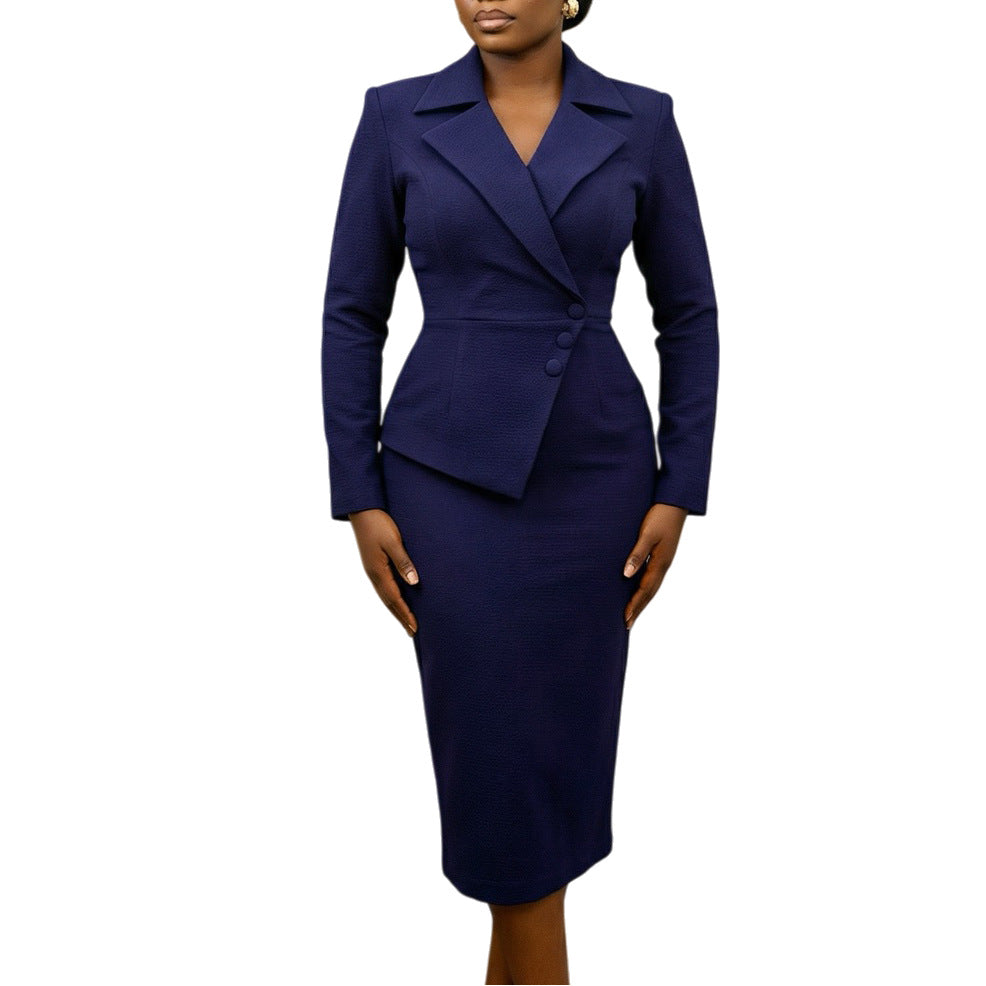 Women's Elegant High-Waisted African Dress