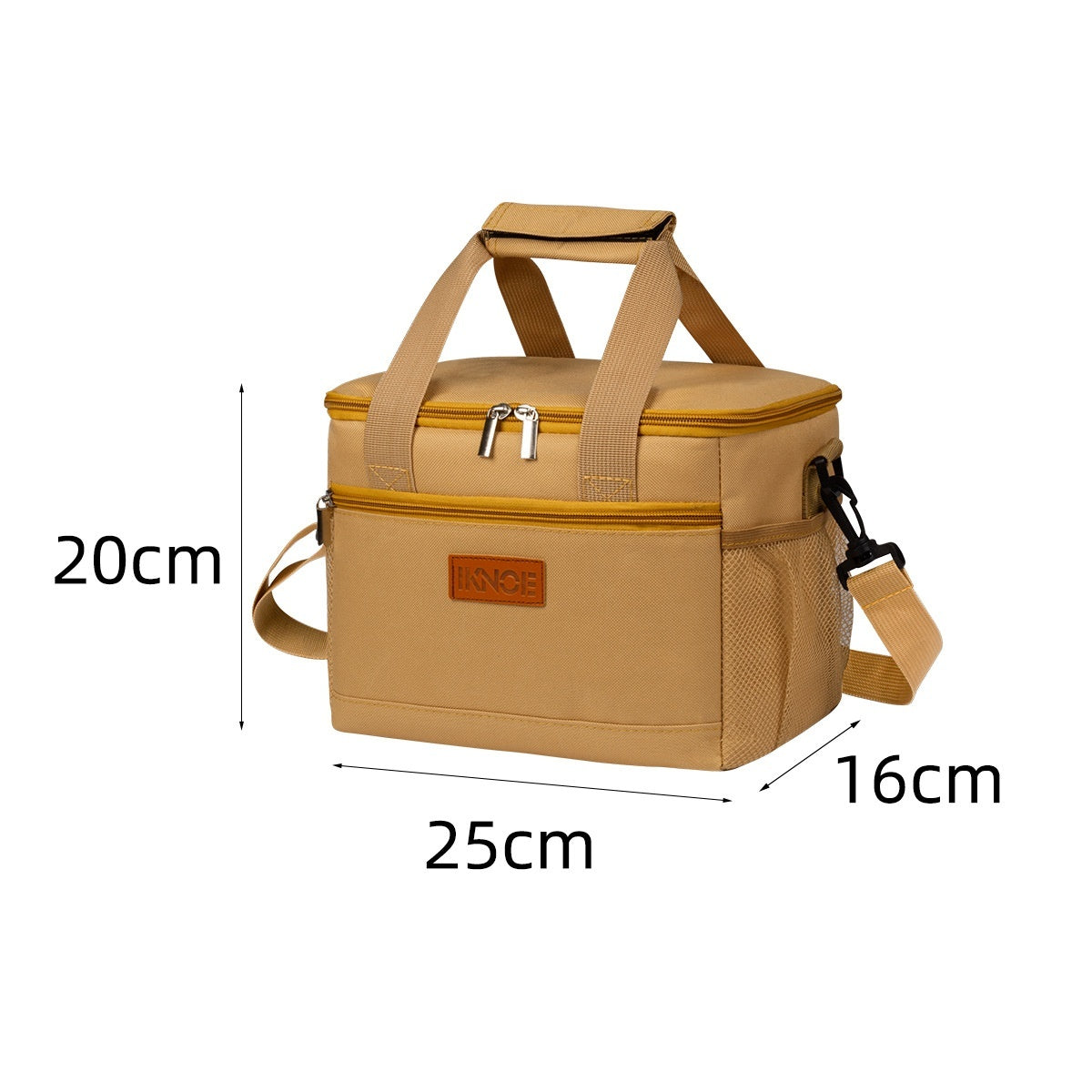 Portable Outdoor Insulated Tote Bag Foldable Made From Thickened Oxford Fabric With Leak Proof Insulation